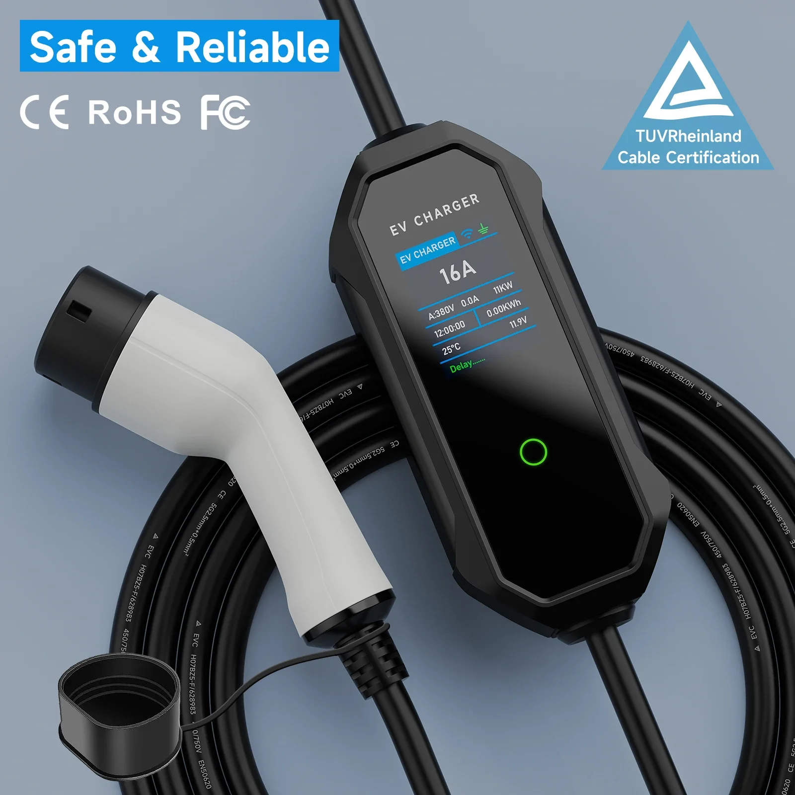 AFEEV 11KW Type 2 EV Charger 1 - Type 2 Portable Ev Charger 11Kw Cee 评论和价格