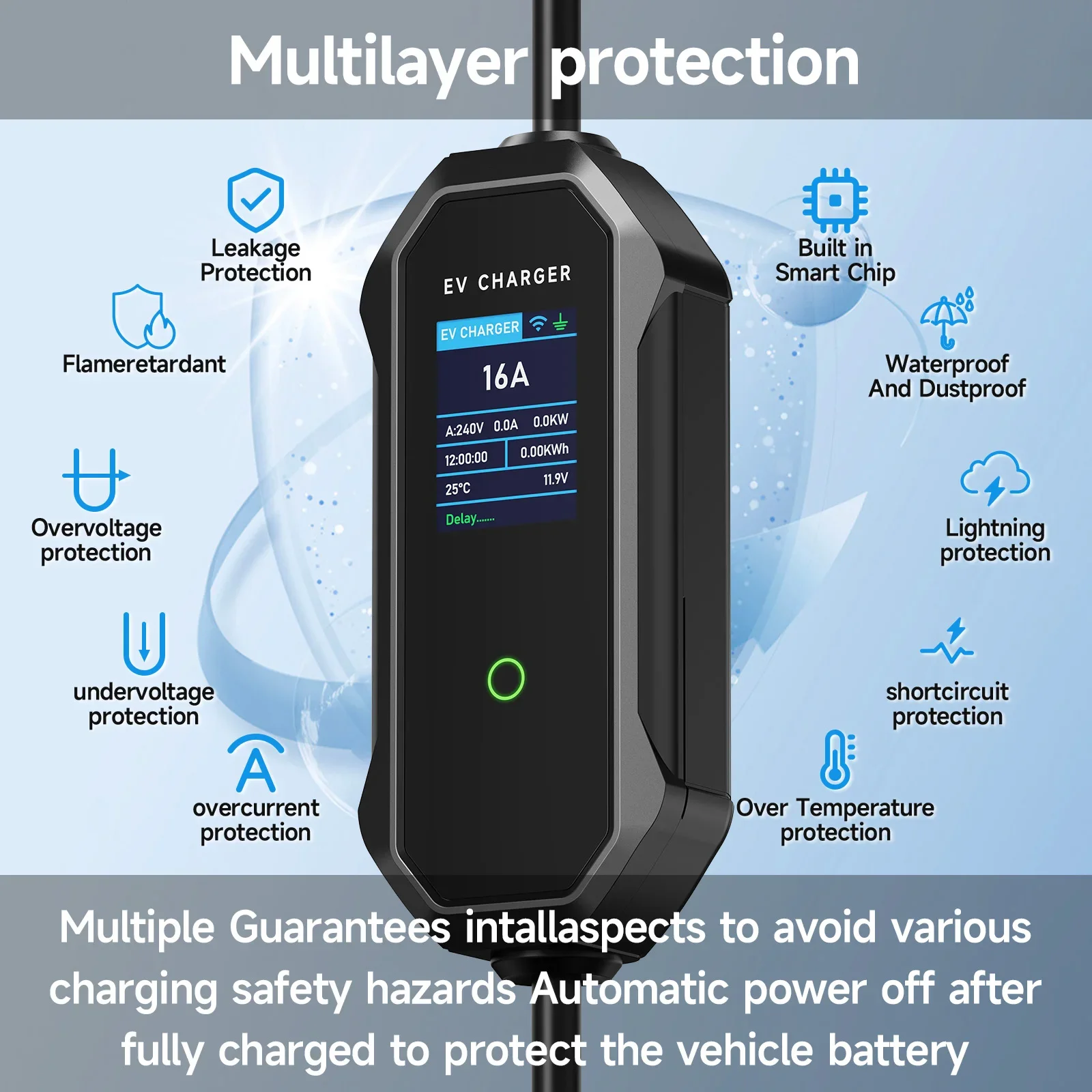 AFEEV 11KW Type 2 EV Charger 1 - Type 2 Portable Ev Charger 11Kw Cee 评论和价格